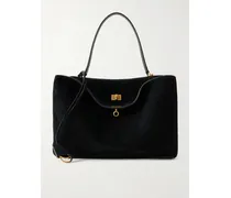Rodeo Suede Shoulder Bag - Black