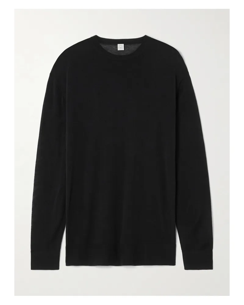 Totême Lyocell-blend T-shirt - Black Black