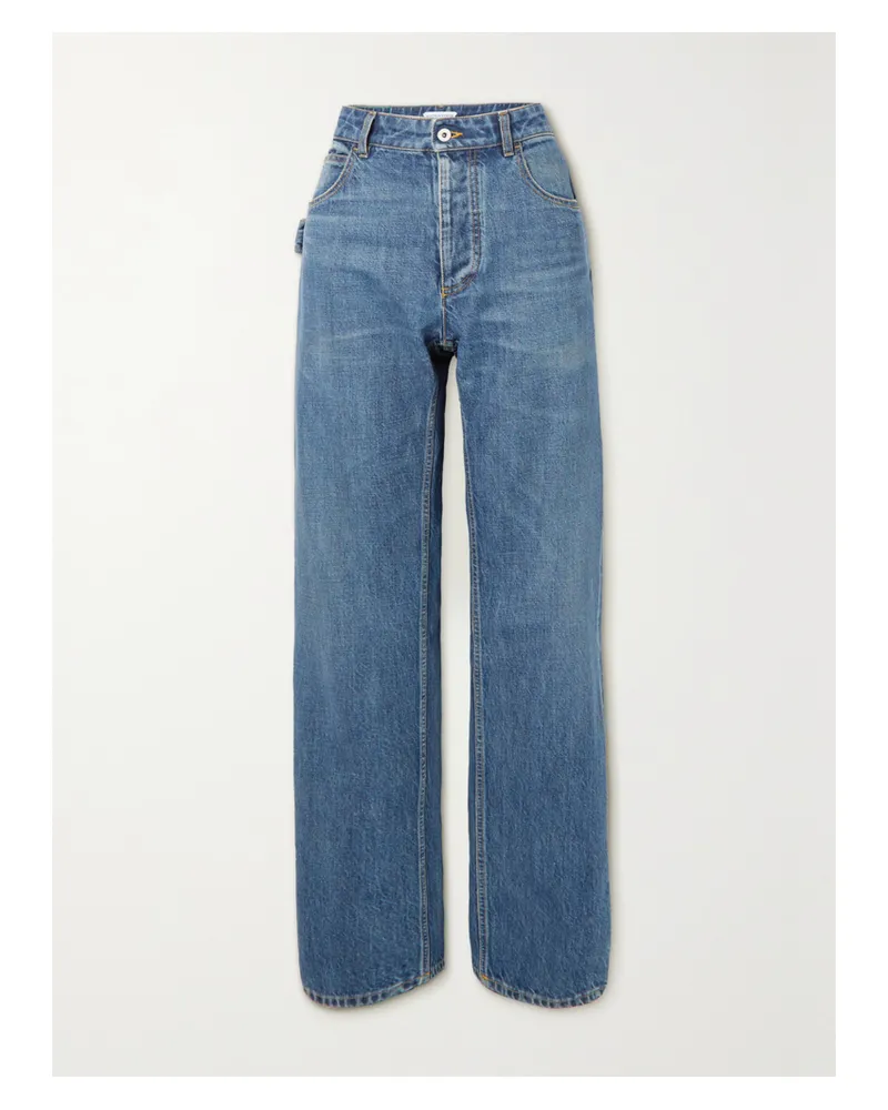 Bottega Veneta High-rise Straight-leg Jeans - Blue Blue