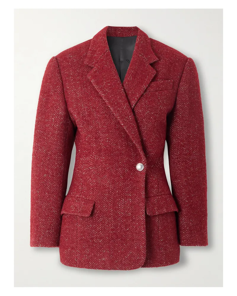 Isabel Marant Blazer Mit Fischgratmuster - Rot Rot