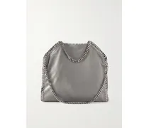 Falabella Medium Vegetarian Brushed-leather Shoulder Bag - Gray
