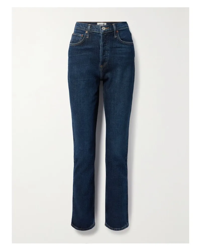 AGOLDE Freya Hoch Sitzende Jeans Mit Schmalem Bein Aus Bio-denim - Blau Blau