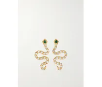 Little Snake Ohrringe Aus 18 Karat Gold Mit Diamanten Und Tsavoriten