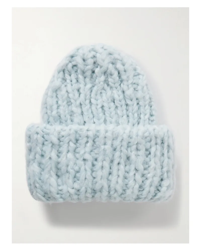 Suzie Kondi Lumi Beanie Aus Geripptem Kaschmir - Blau Blau