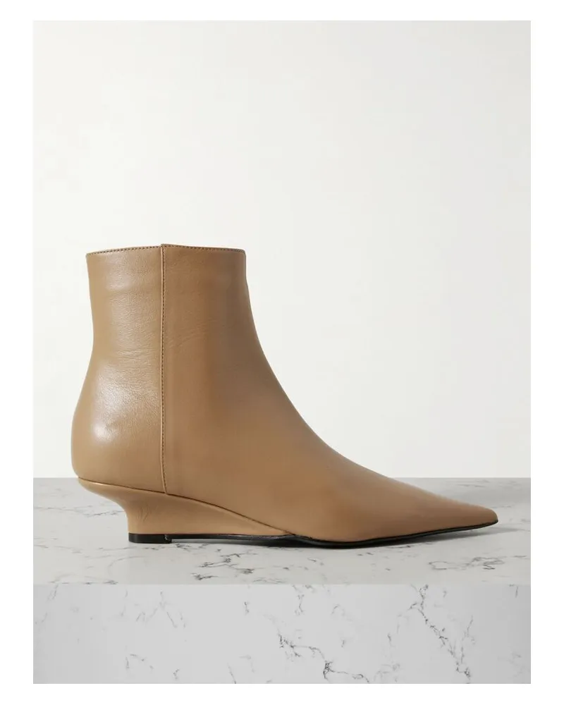 Totême The Sharp Ankle Boots Aus Leder - Braun Braun