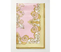 Printed Silk-twill Scarf - Pink