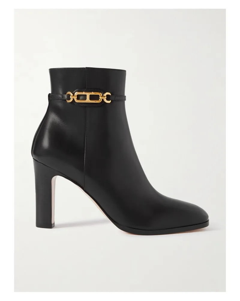 Tom Ford Ankle Boots Aus Lackleder Mit Verzierung - Schwarz Schwarz