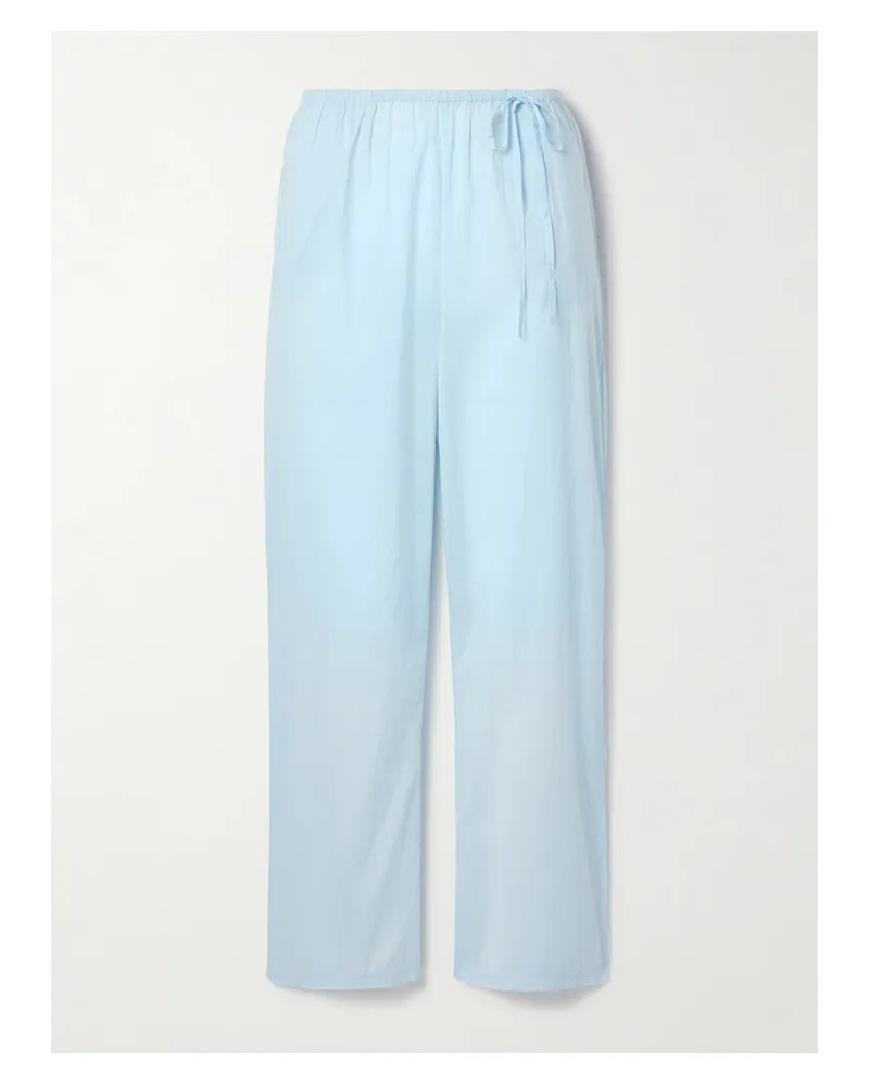 Skin Banks Hose Aus Biobaumwoll-voile - Blau Blau