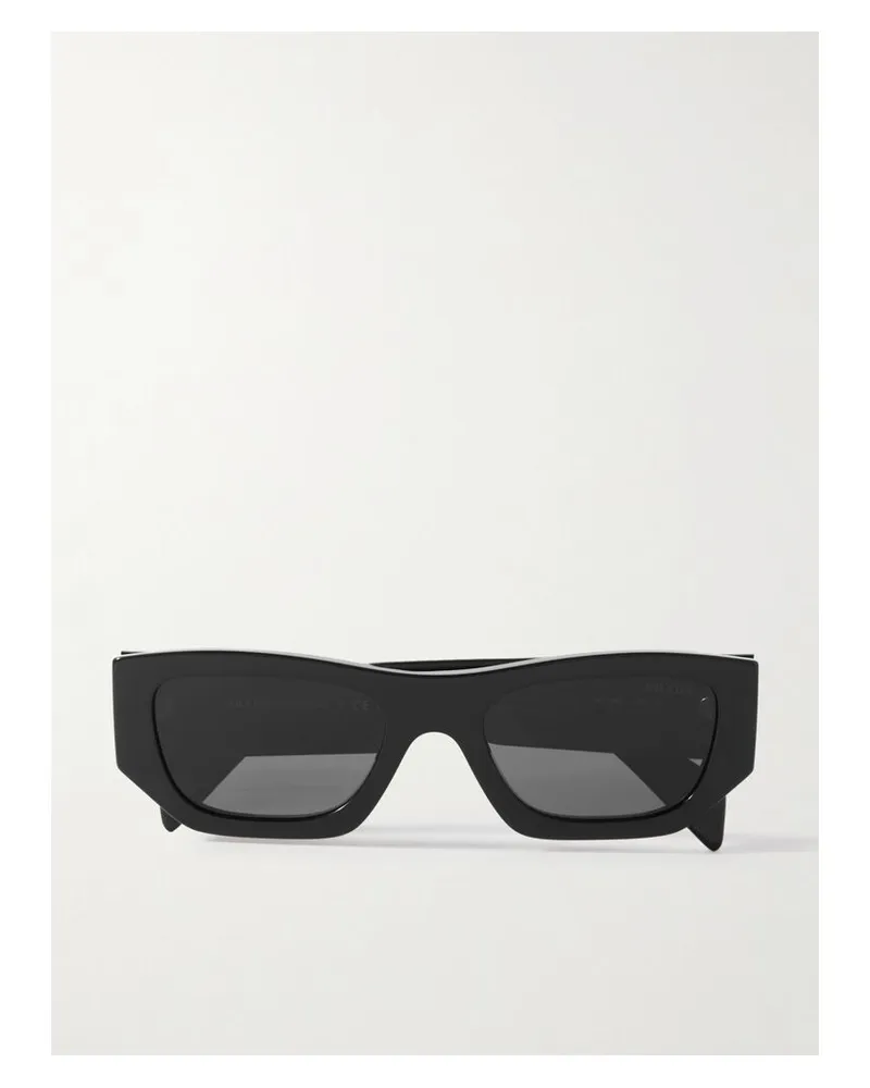 Prada Sonnenbrille Mit D-rahmen Aus Azetat - Schwarz Schwarz