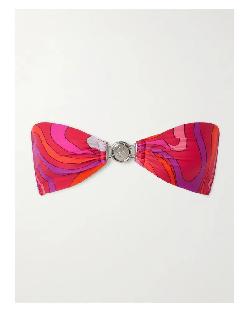 Emilio Pucci Bedrucktes Bandeau-bikini-oberteil - Pink Pink