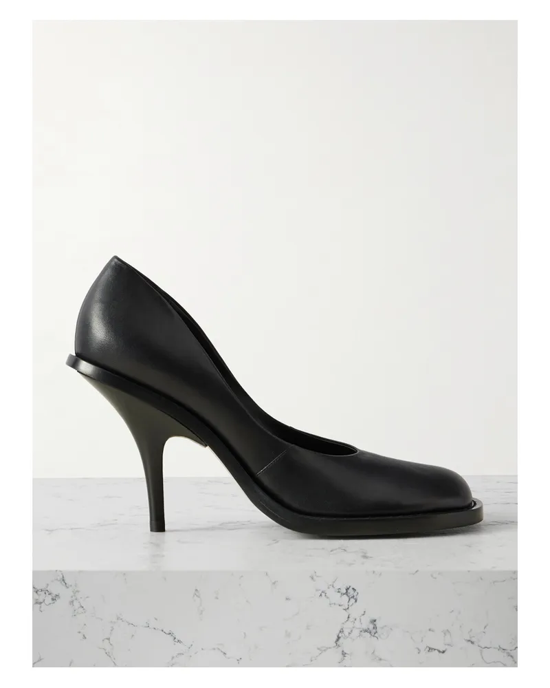 Dries van Noten Pumps Aus Leder - Schwarz Schwarz