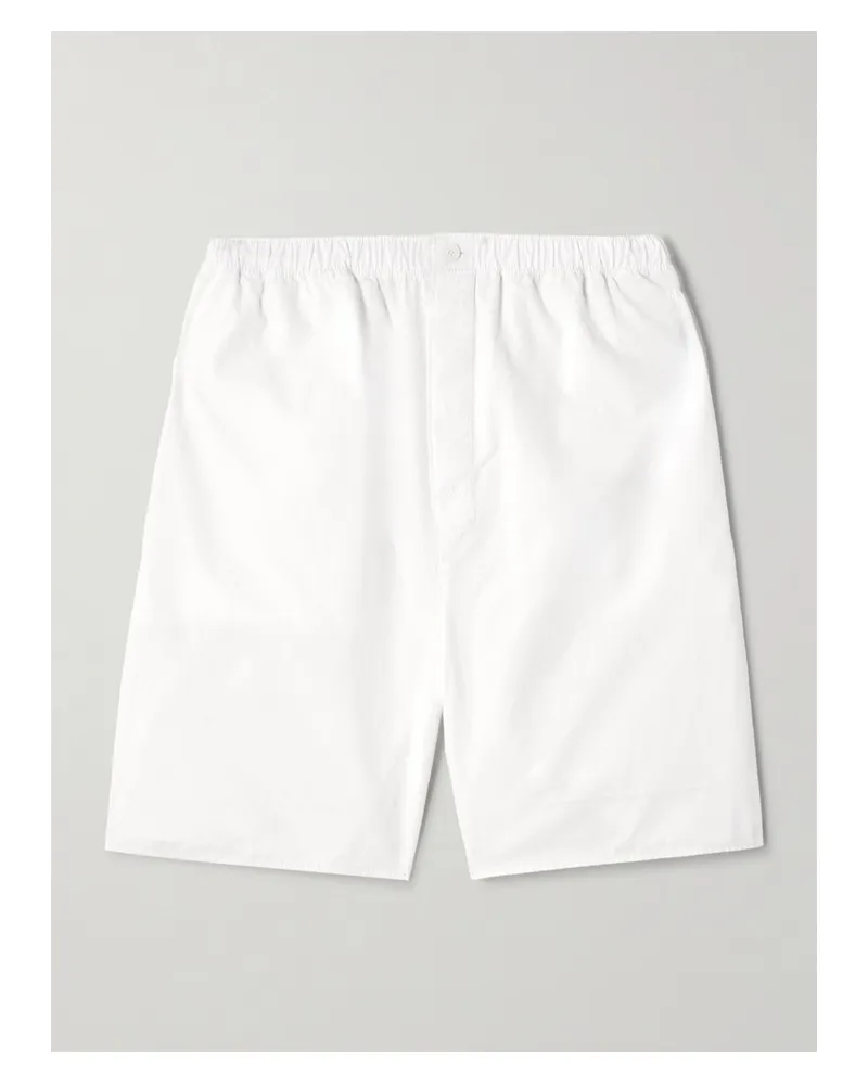 Carven Shorts Aus Baumwollpopeline - Weiß Weiß