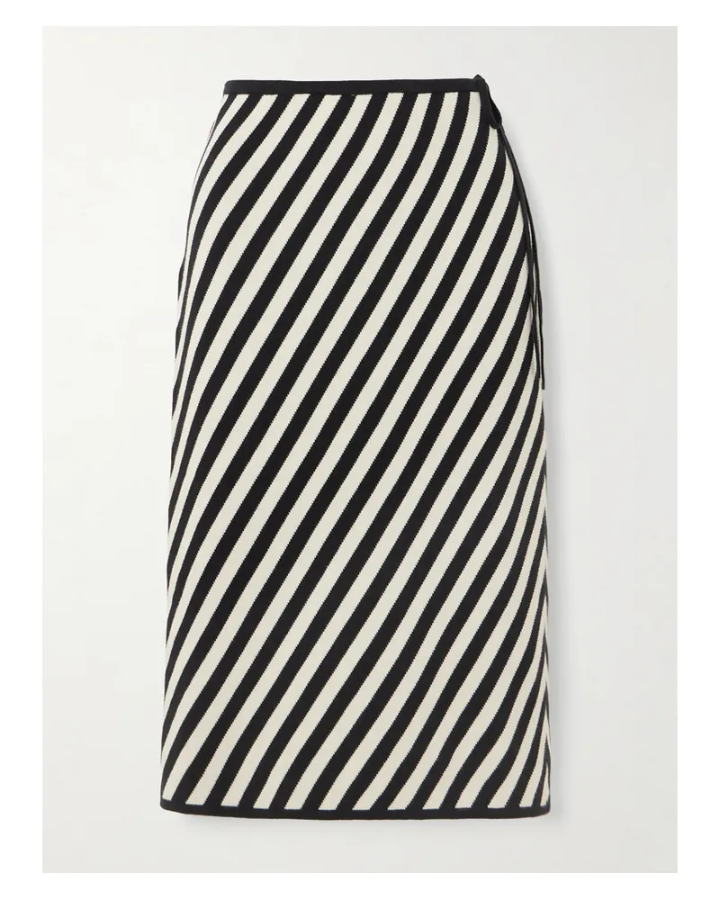 Posse Darcy Striped Pima Cotton Midi Skirt - Multi Multi