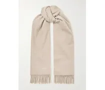 Baci Schal Aus Kaschmir Mit Stickerei Und Fransen - Neutral