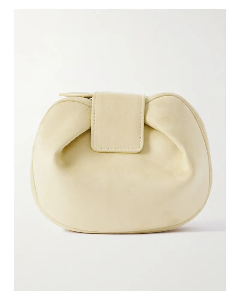 Gabriela Hearst Soft Demi Suede Clutch - Brown Brown