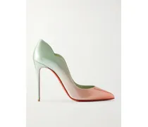 Hot Chick 100 Dégradé Patent-leather Pumps - Green