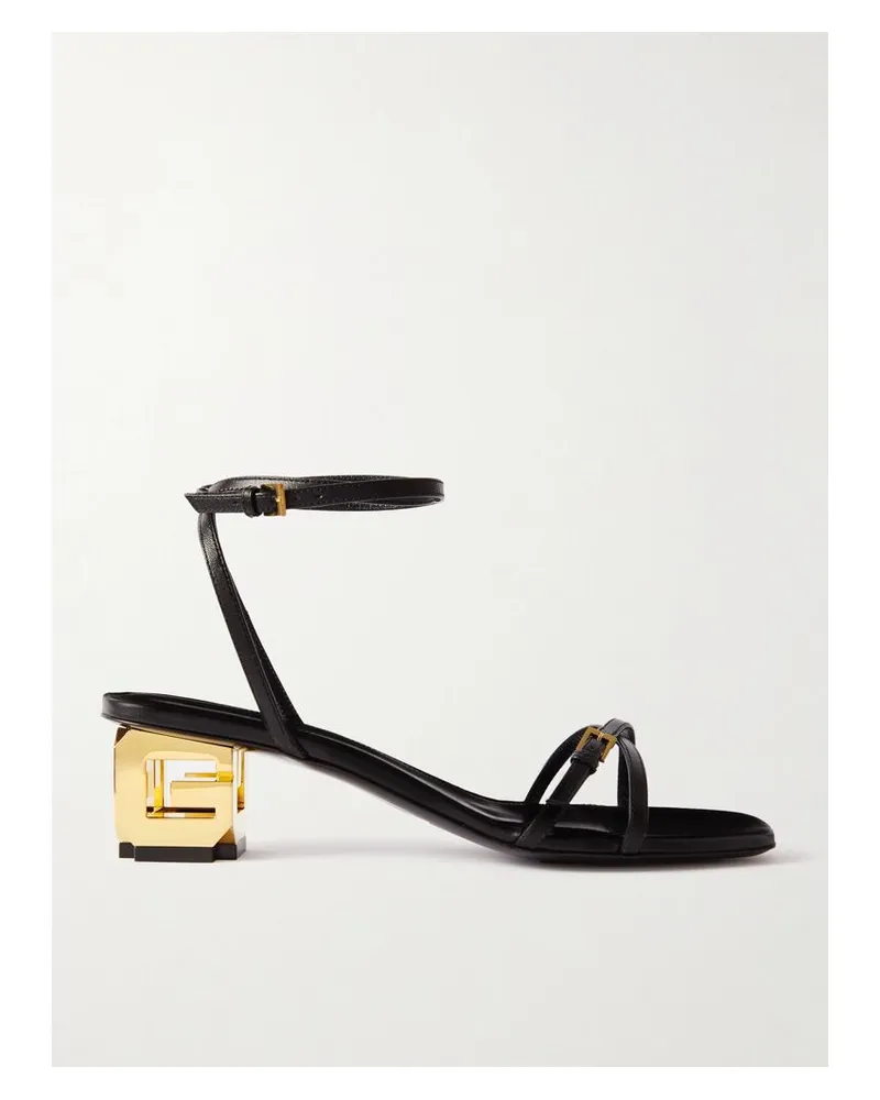 Givenchy Sandalen Aus Leder Mit Schnallen - Schwarz Schwarz