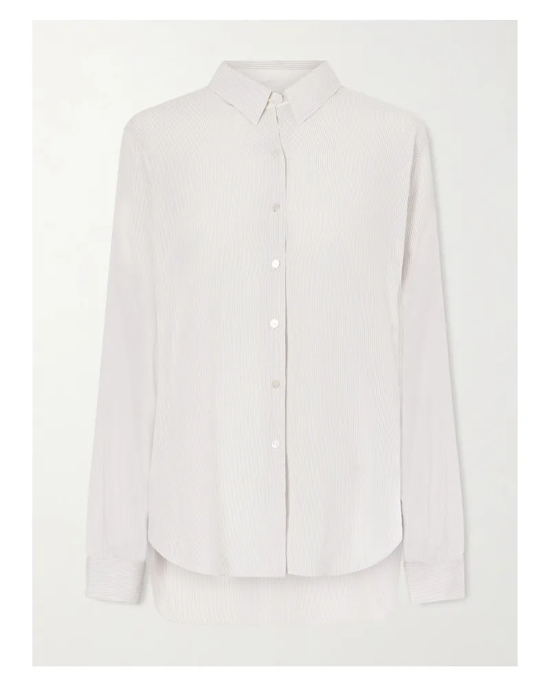 The Row Fiora Hemd Aus Seide Mit Streifen - Mehrfarbig Mehrfarbig