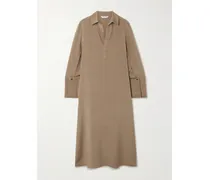 Ossola Hemdblusenkleid Aus Einer Seidenmischung - Braun