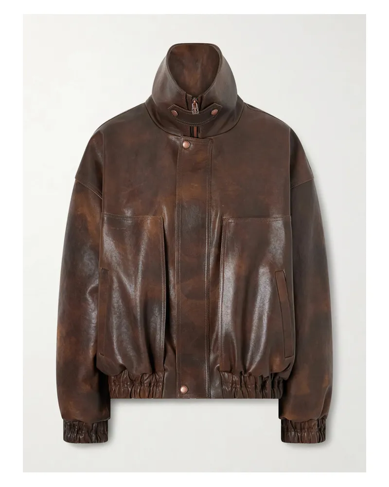 Magda Butrym Oversized-jacke Aus Leder - Metallic Metallic