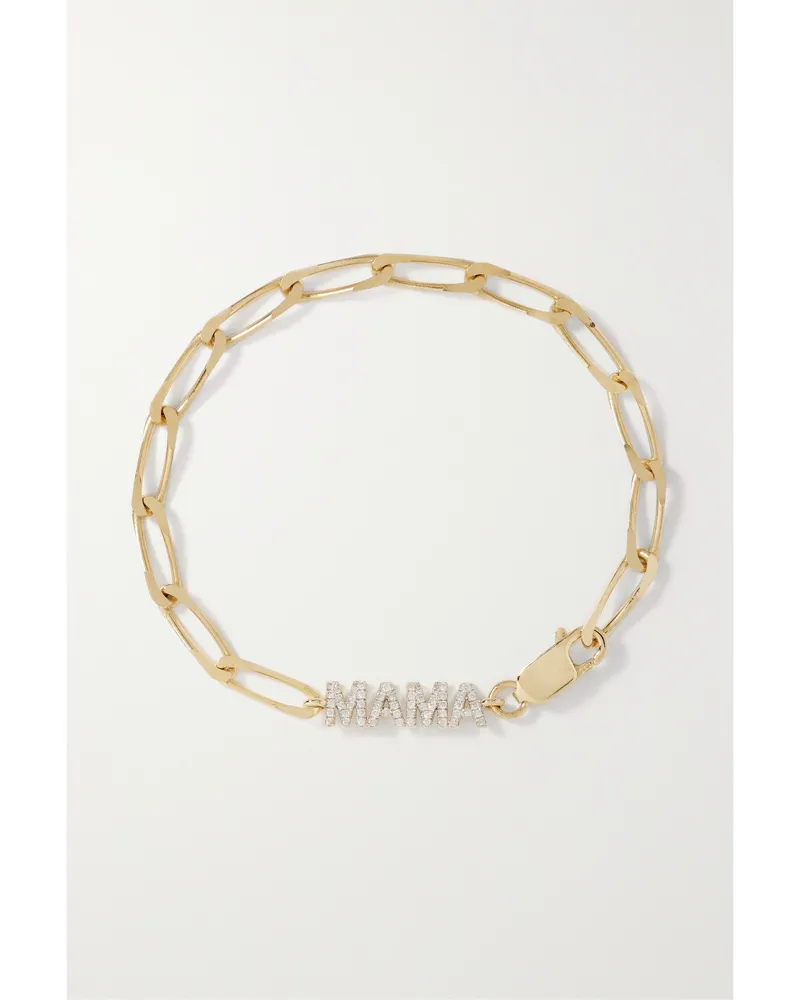 Yvonne Léon Mama Armband Aus 9 Und 18 Karat Gold Mit Diamanten Gold