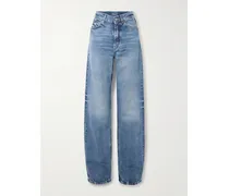 High-rise Wide-leg Jeans - Blue