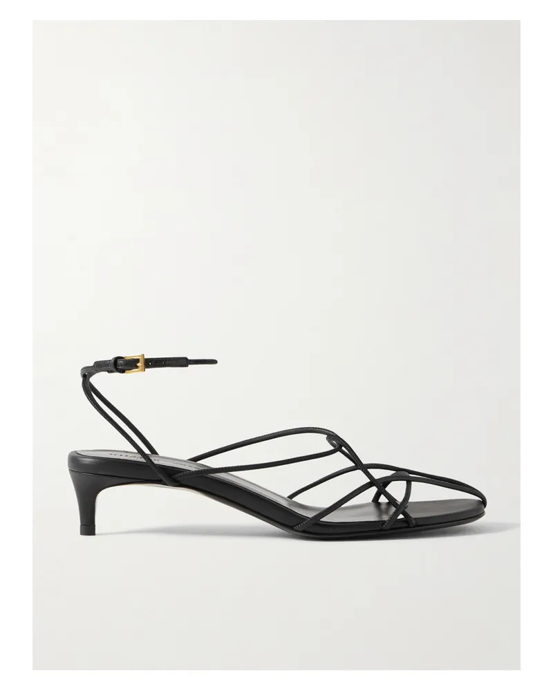 KHAITE Loulou Sandalen Aus Leder - Schwarz Schwarz