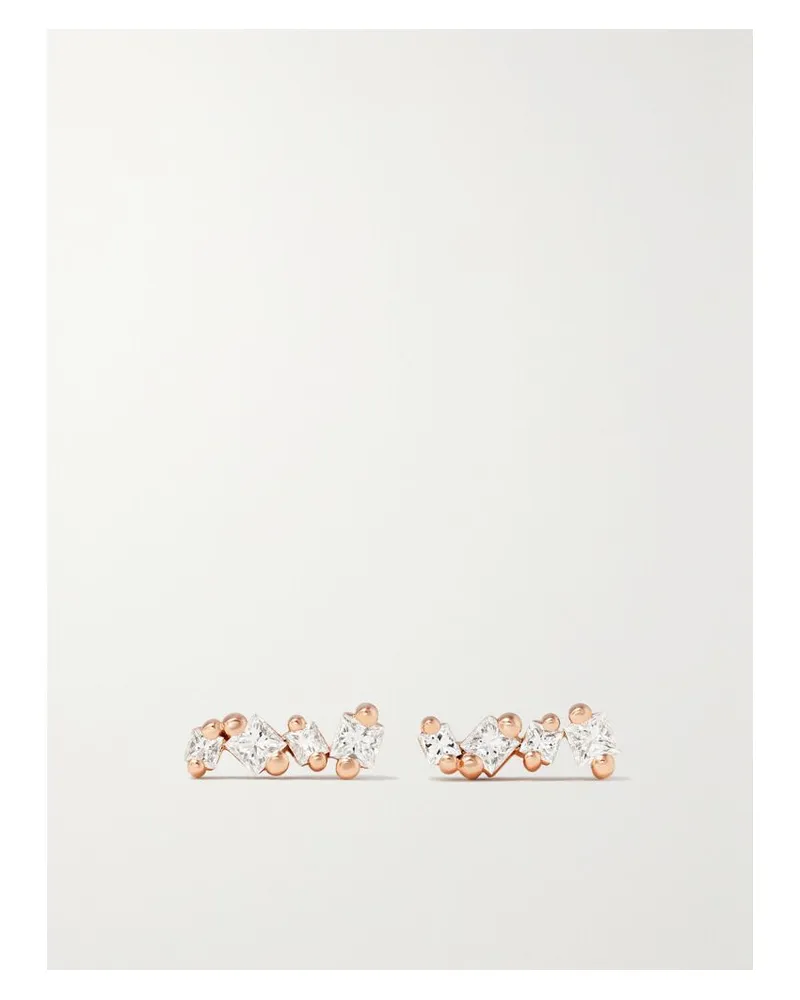 Suzanne Kalan Ohrstecker Aus 18 karat Roségold Mit Diamanten Gold