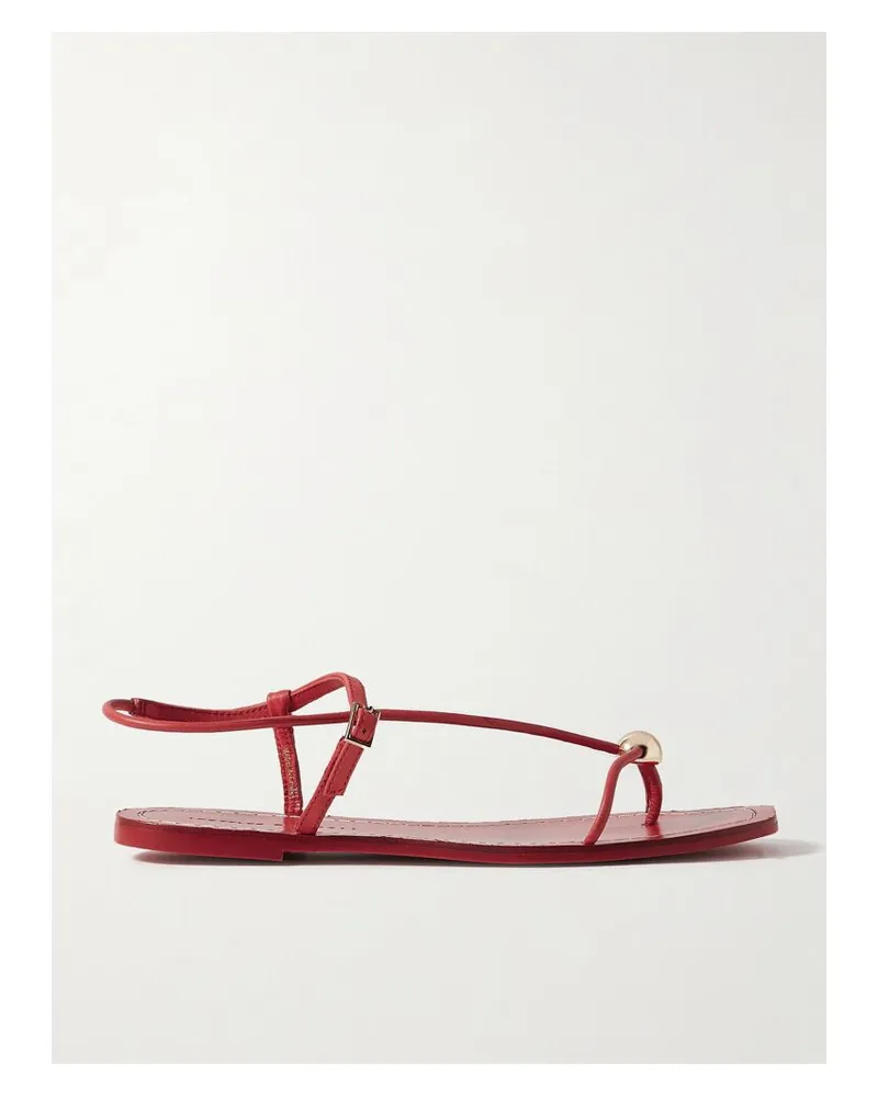Loeffler Randall Lara Sandalen Aus Leder Mit Verzierung - Rot Rot