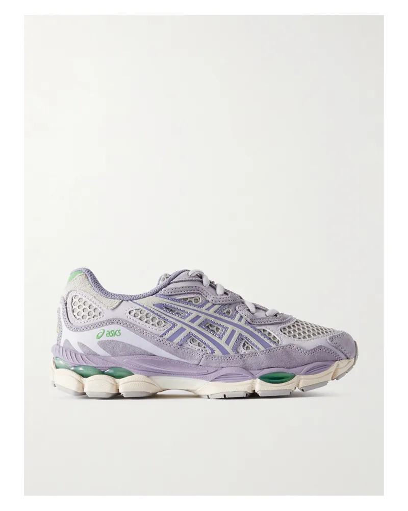 Asics Gel-nyc Sneakers Aus Mesh Mit Leder- Und Velourslederbesätzen - Lila Lila