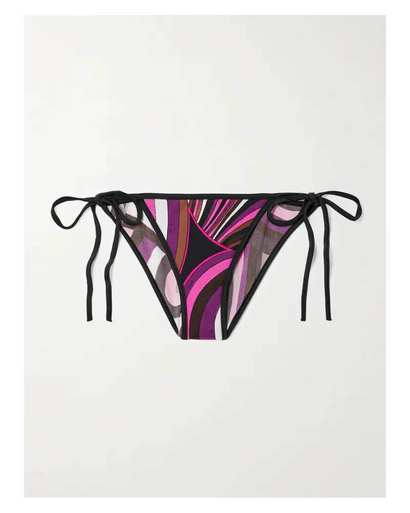 Emilio Pucci Bedrucktes Bikini-höschen - Pink Pink