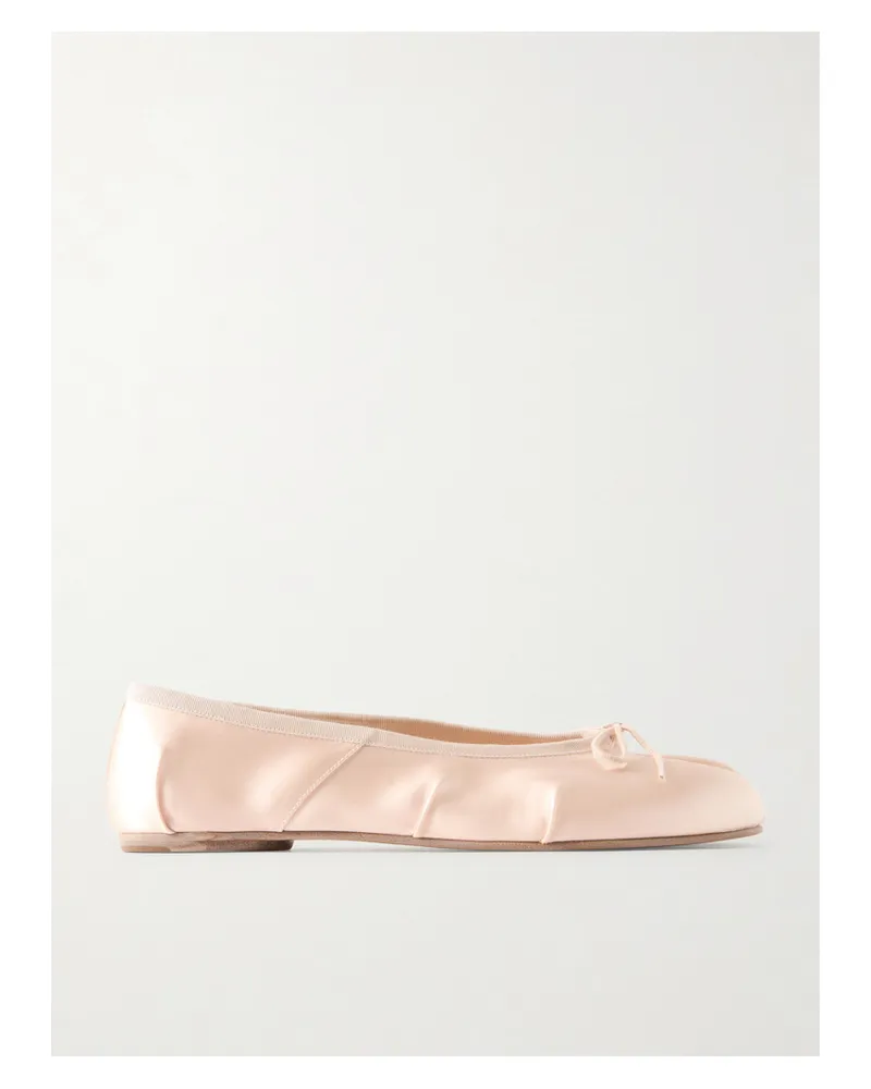 Maison Margiela Tabi Ballerinas Mit Geteilter Kappe Aus Satin - Orange Orange