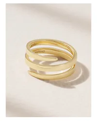 ANITA KO Coil Ring Für Den Kleinen Finger aus 18 Karat Gold