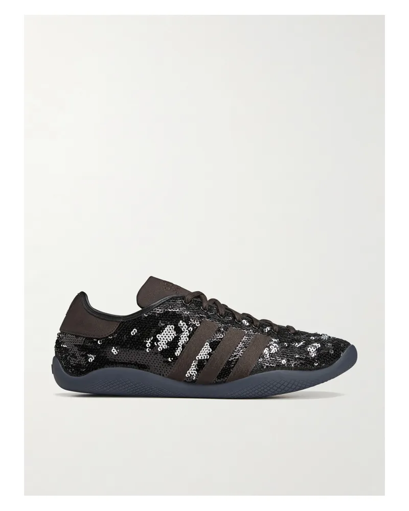 adidas Wales Bonner Karintha Lo Sneakers Aus Canvas Mit Pailletten - Silber Silber