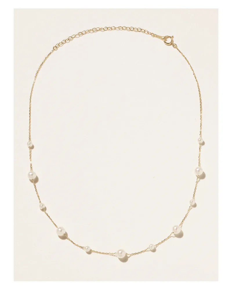MIZUKI Kette Aus 14 Karat Gold Mit Perlen Gold