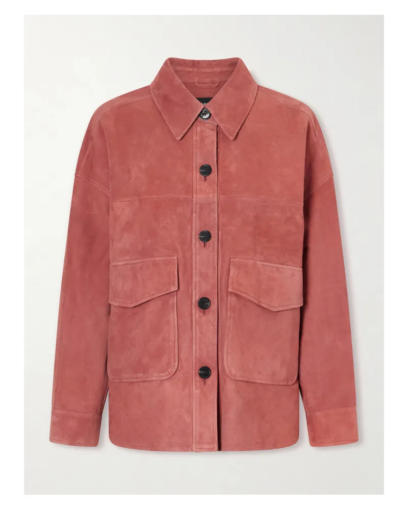 Arma Kaylee Paneled Suede Jacket - Pink Pink
