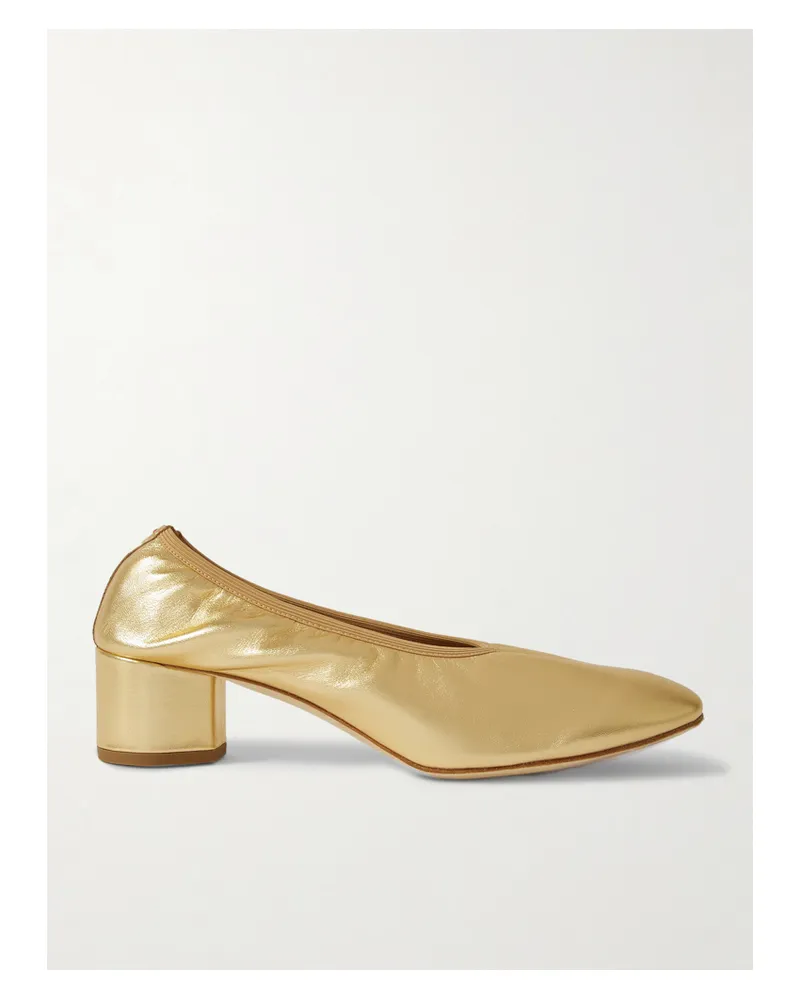 aeyde Gemma Pumps Aus Metallic-leder - Gold Gold
