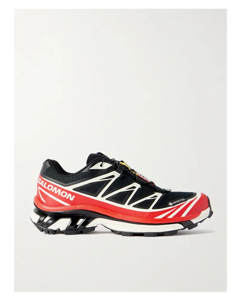 Salomon Xt-6 Sneakers Aus Gore-tex-mesh Mit Tpu-besätzen - Schwarz Schwarz