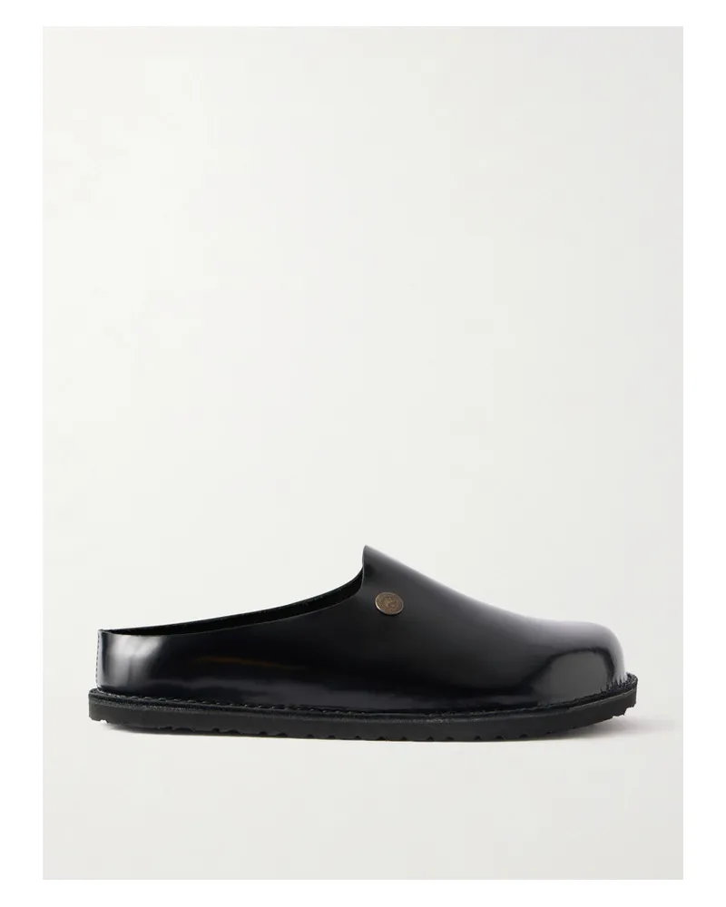 Birkenstock Sftm Amsterdam Leather Clogs - Black Black