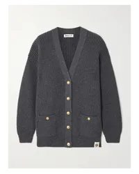 Bally Cardigan aus Gerippter Merinowolle Blau