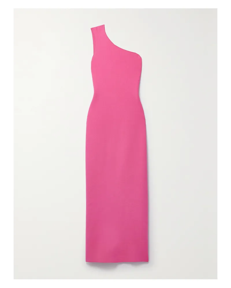 Adam Lippes Asymmetrisches Maxikleid Aus Recyceltem Strick - Pink Pink