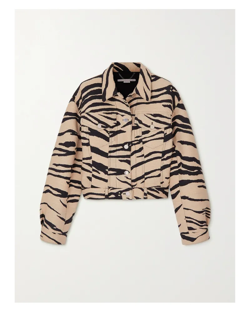 Stella McCartney Jacke Aus Jacquard Mit Zebramuster - Animal-Print Animal-print