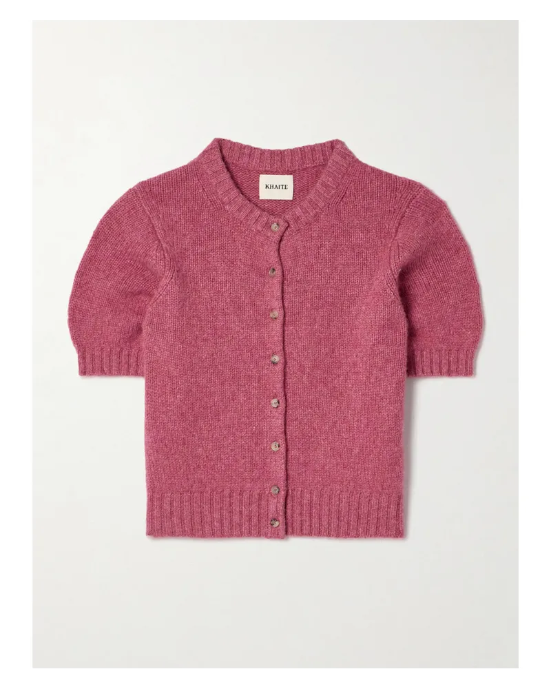 KHAITE Nora Verkürzter Cardigan aus einer Kaschmirmischung Pink