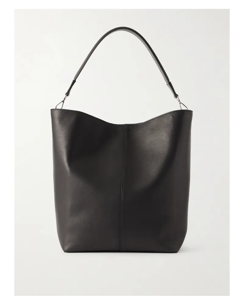 Métier Twist 26 Large Leather Tote - Black Black