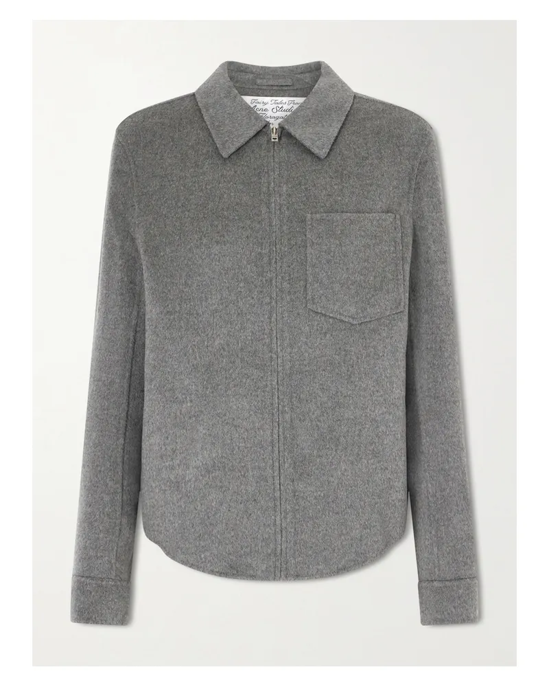 Acne Studios Oble Jacke Aus Filz Aus Einer Woll-kaschmirmischung - Grau Grau