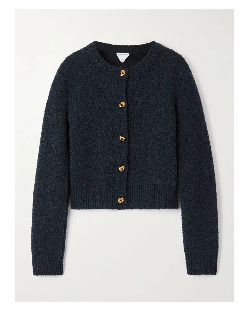 Bottega Veneta Cardigan Aus Bouclé Aus Einer Wollmischung - Blau Blau