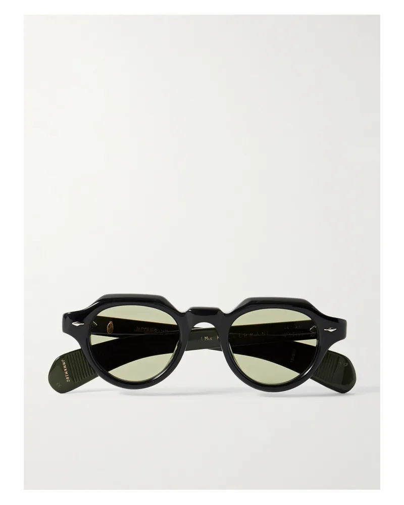 Jacques Marie Mage Kellerman Sonnenbrille Mit Rundem Rahmen Aus Azetat - Schwarz Schwarz