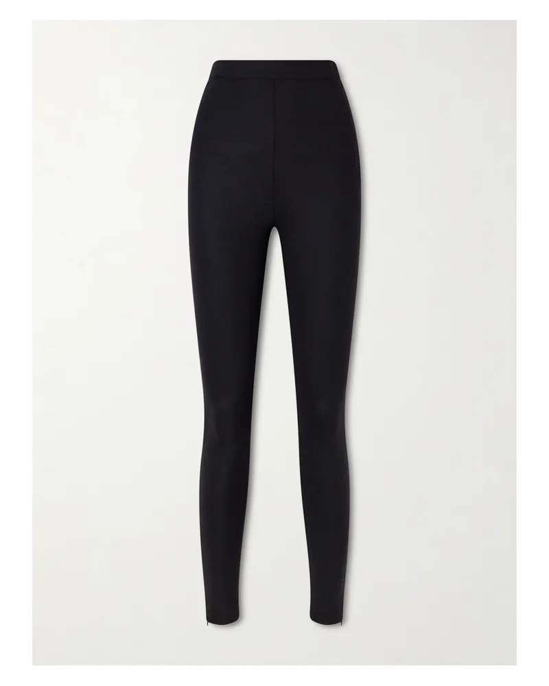 Jil Sander Leggings Aus Einer Wollmischung - Schwarz Schwarz