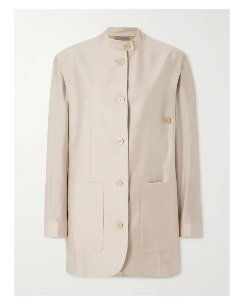 Our Legacy Emporio Armani Pomposo Oversized-jacke Aus Einer Tencel™-lyocell-seidenmischung - Neutral Neutral