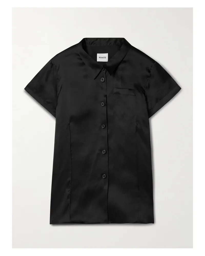 KHAITE Keefe Hemd Aus Seidenorganza - Schwarz Schwarz